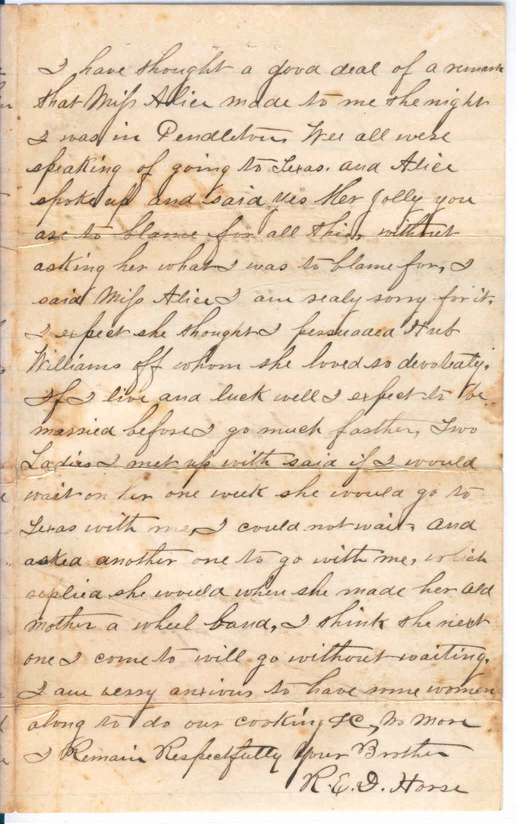 Part 3: Manse Jolly letter to his sister September 1866