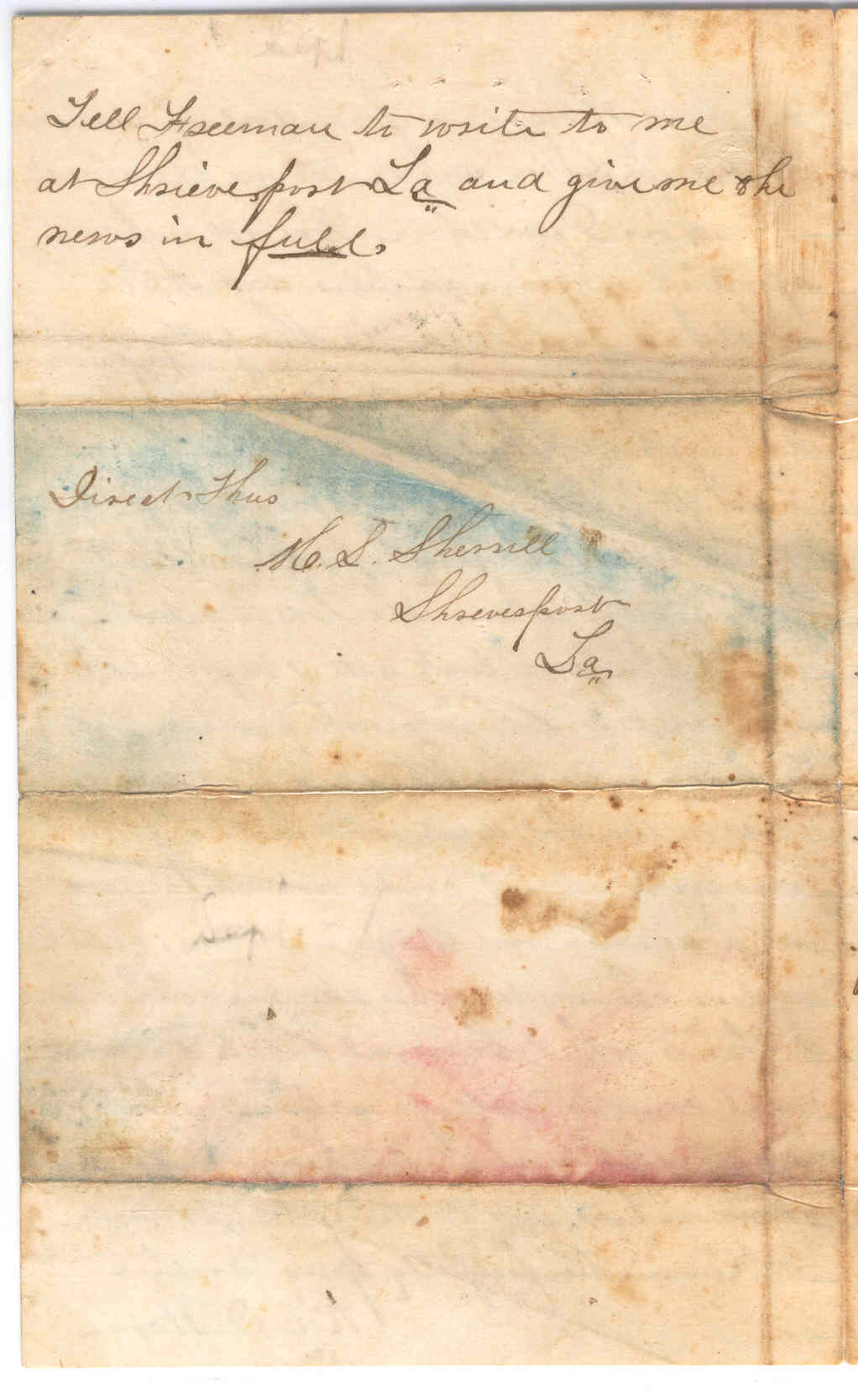 Part 4: Manse Jolly letter to his sister 9/1866