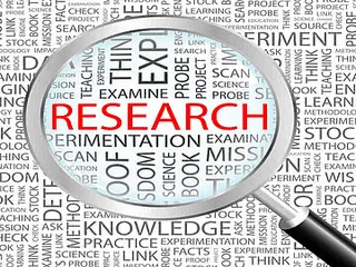 Image showing a magnifying glass with the word "research" under it 